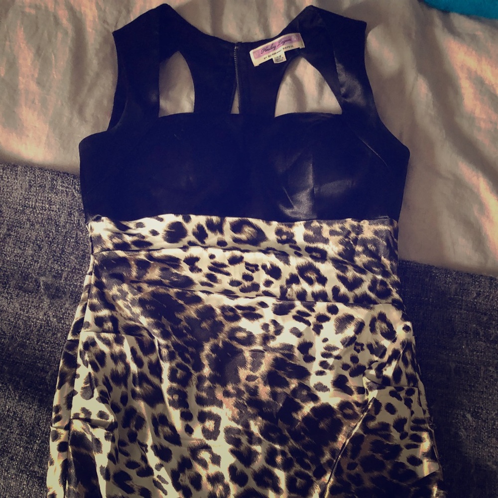 Designer Leopard Print Dress